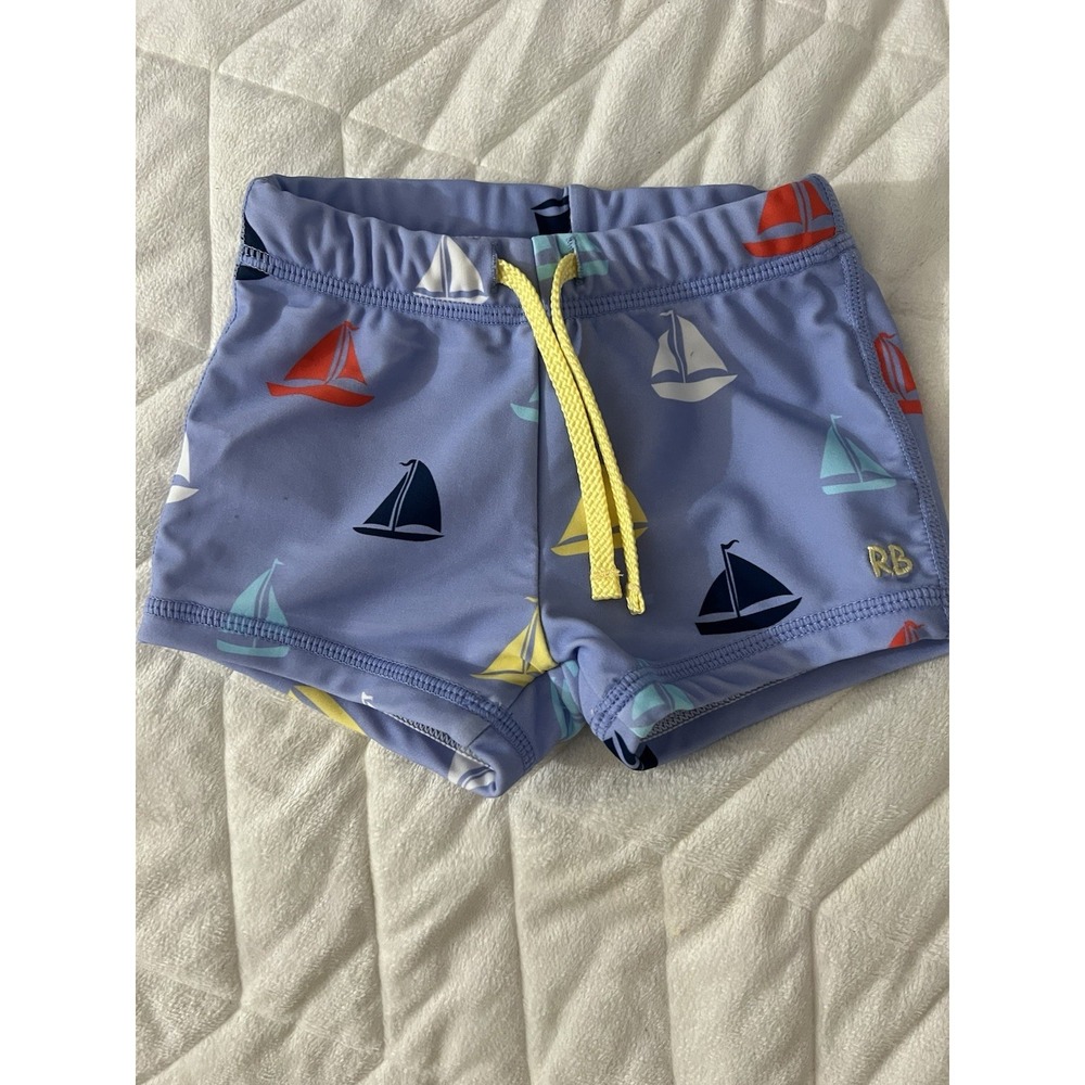 Ruggedbutts Toddler Sail Boats Swim Trunks Size 18-24m‎